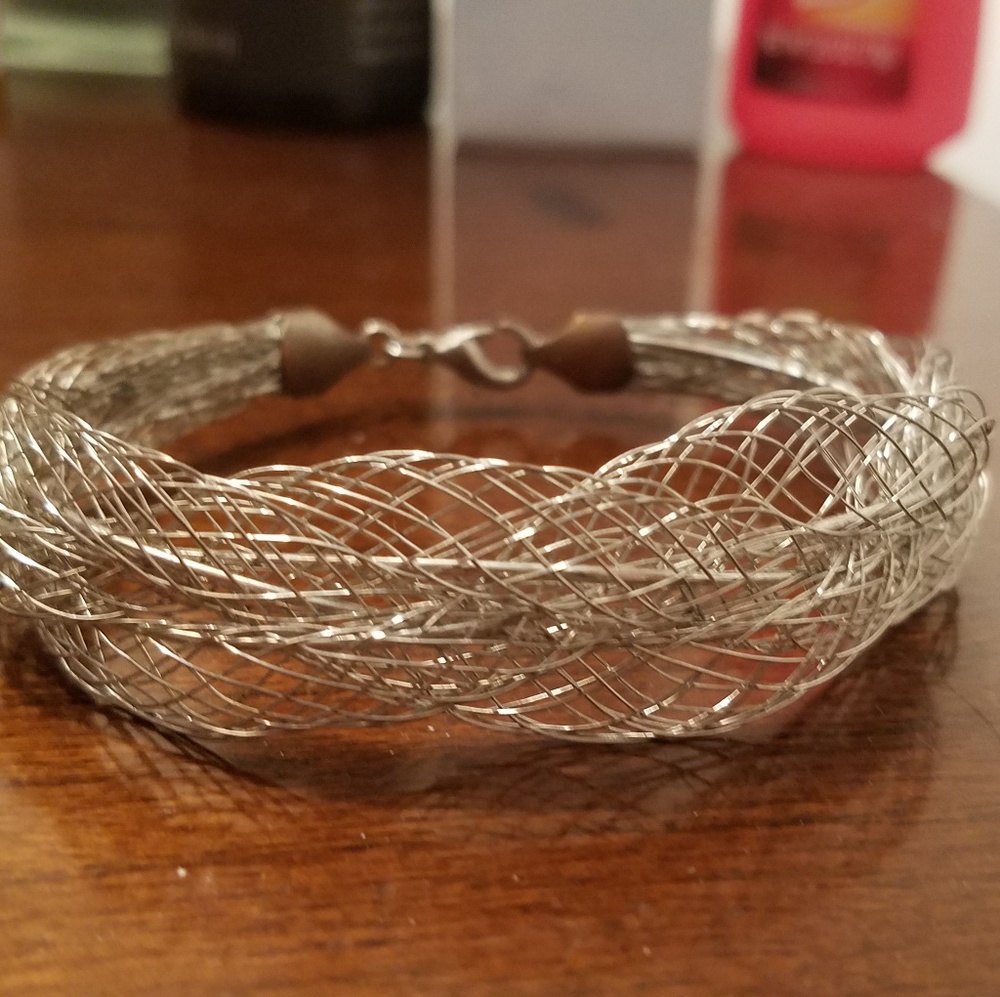 Silver Woven Bracelet